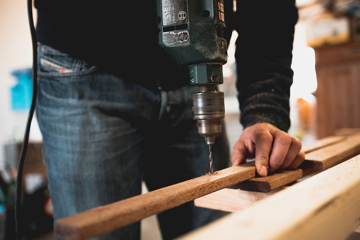Man drilling wood 1